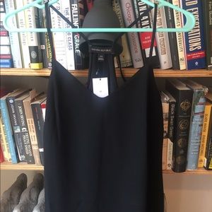 NWT Banana Republic Black racerback cami